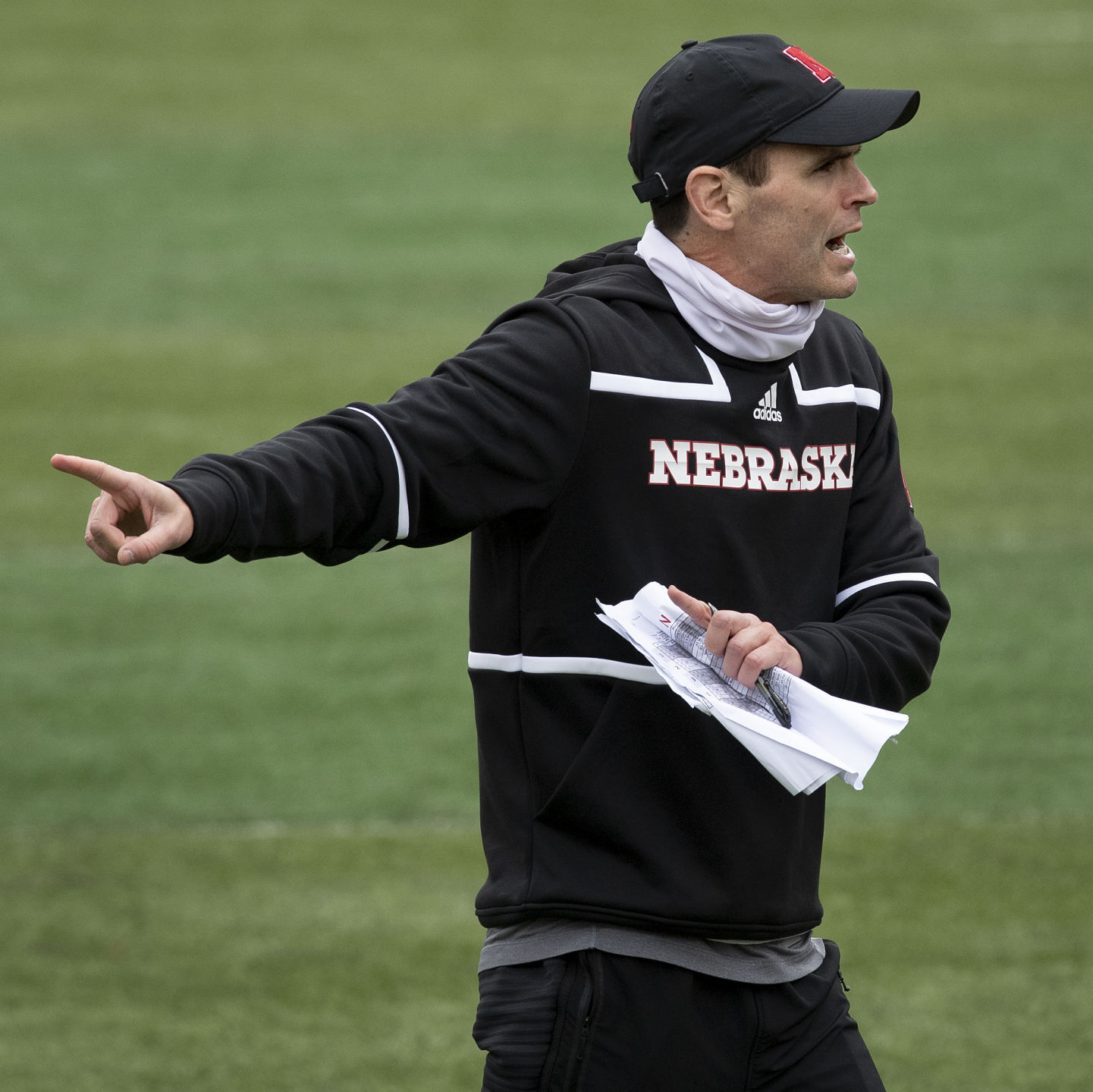 Nebraska football practice, 4.17